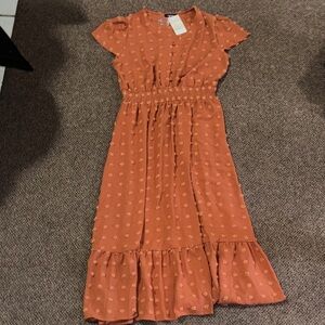 Women's Orange Maxi Dress